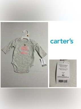 🆕CARTER’S - NB - NWT - INFANT GIRLS BODYSUIT / ONESIE